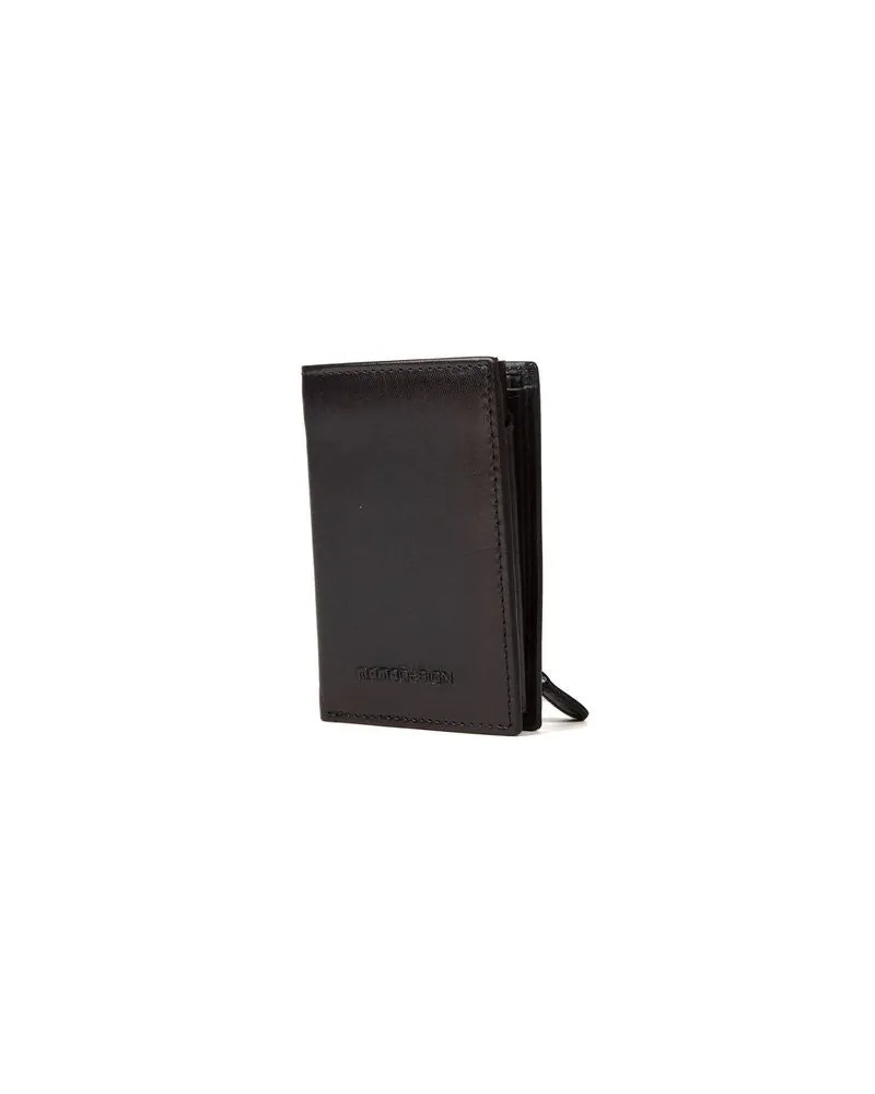 MOMO DESIGN Men's Wallet Black Genuine Leather Bags Black