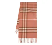Cashmere Check Scarf — Brown