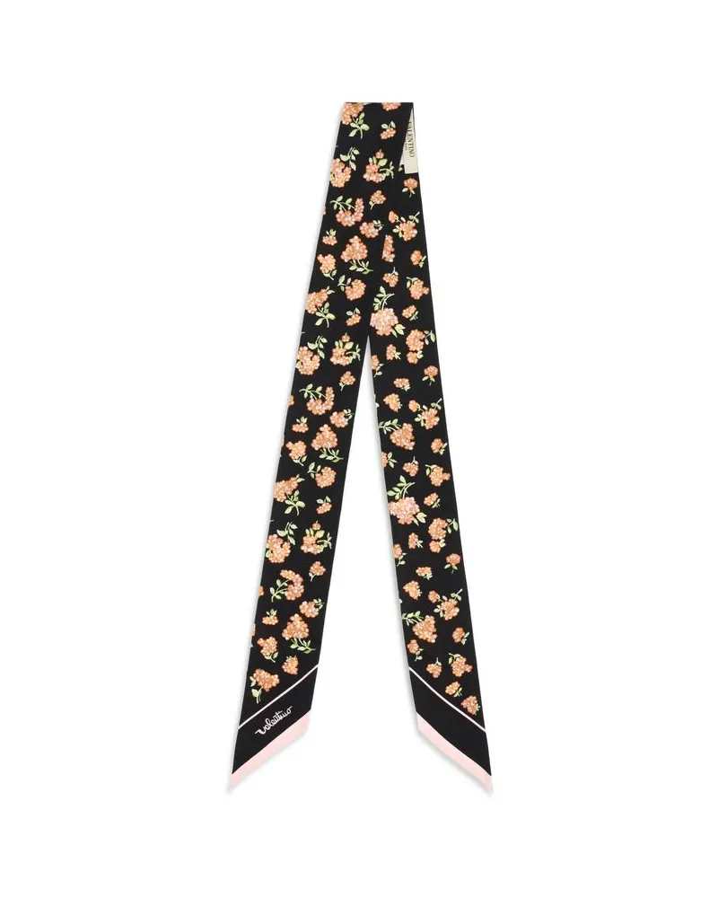 Valentino Garavani Women's Multicolor Silk Foulard Accessory Black
