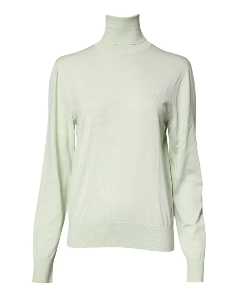 Dolce & Gabbana Virgin Wool Turtleneck Sweater — Green Green