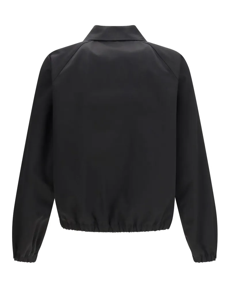 Valentino Garavani Men's Collared Jacket Nero Cotton Black