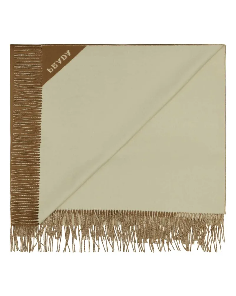 Prada Unisex Camel Cashmere Blanket Cammello+talc Casa-Bagno Casa/bagno Beige