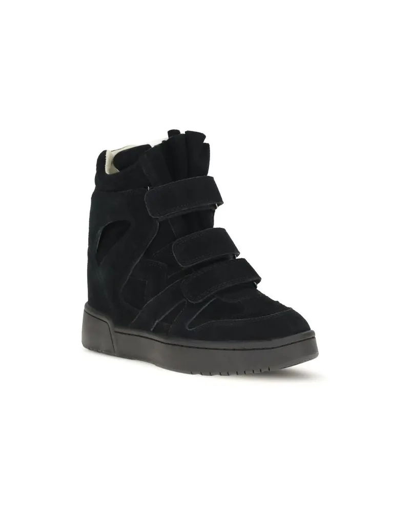 Isabel Marant Women's Black Calf Leather Bos Taurus Sneakers Black