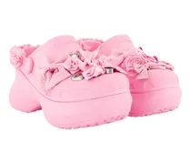 Women's Embellished Foam Clog Pink Synthetic Slippers