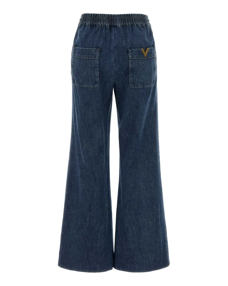 Valentino Garavani Women's Denim Jeans Mediumbluedenim Exterior: Cotton Blue