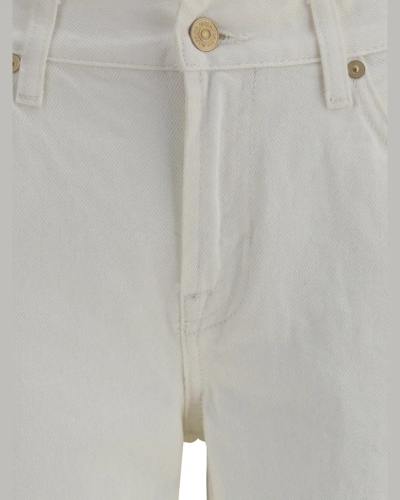 7 for all mankind Women's Jeans Spencer Flare White Cotton White