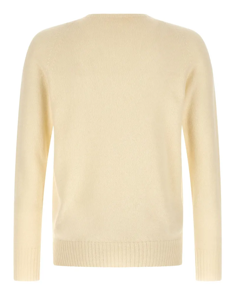 MA'RY'YA Cashmere-Wool Blend Crewneck Sweater — Cream Cream