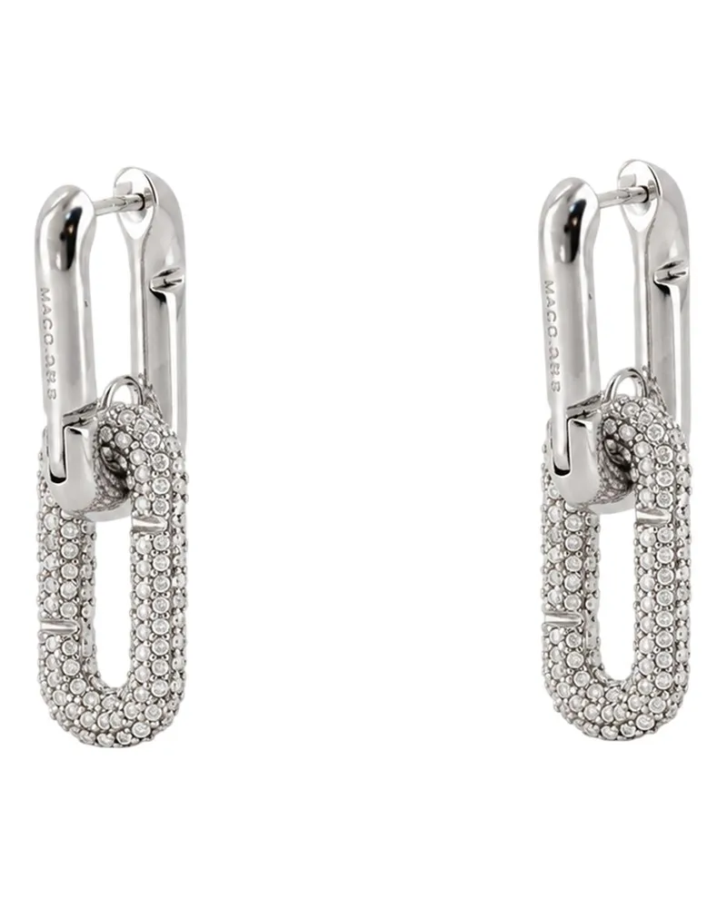 Marc Jacobs Women's Pop J Marc Pave Drop Earrings - Jacobs Metal Silver Jewelry-Watches Silver
