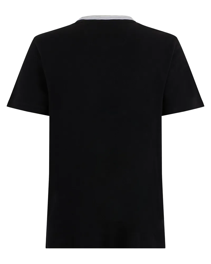 HUGO BOSS Men's Cotton T-Shirt Black T-Shirts And Polos Black
