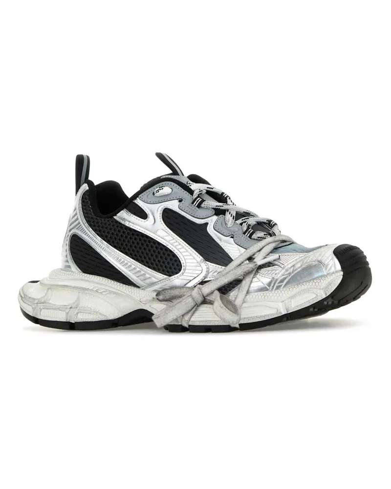 Balenciaga 734734w3xgm 1190 Blk-Grey-White T Polyurethane Polyester Sneaker Blk/grey/white White