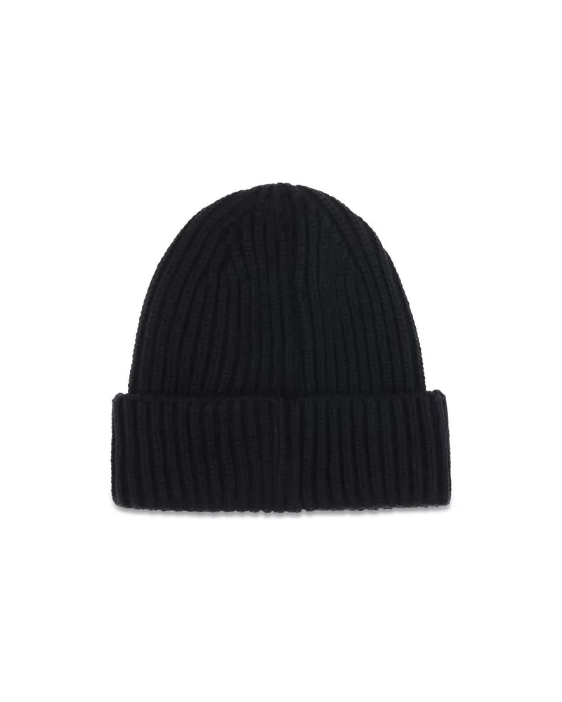 C.P. Company CPRFCMAC742A005509A888BB Goggle Wool Beanie — Black Black