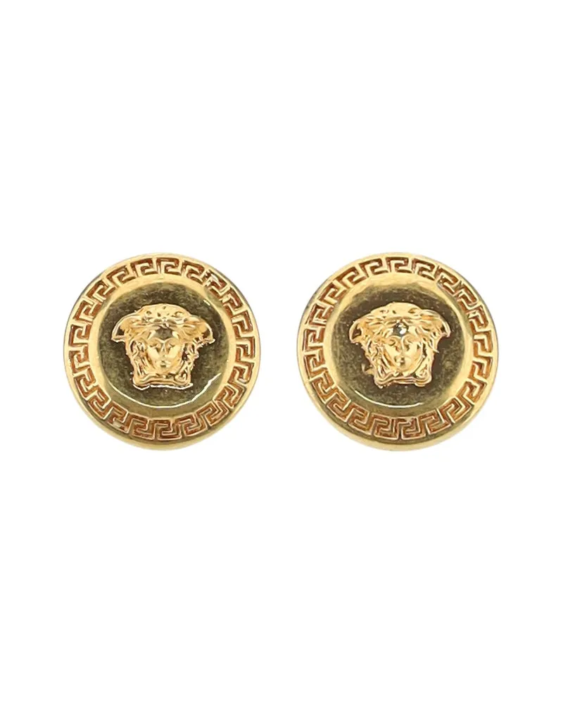 Versace Women's Earrings Medusa Logo Tribute Gold Metal Gold