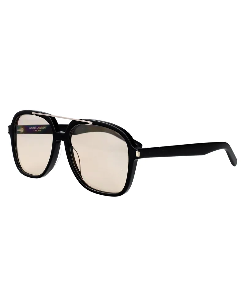 Saint Laurent Women's Sunglasses Black-Yellow Acetate Black-Black-Yellow Black/black/yellow Black