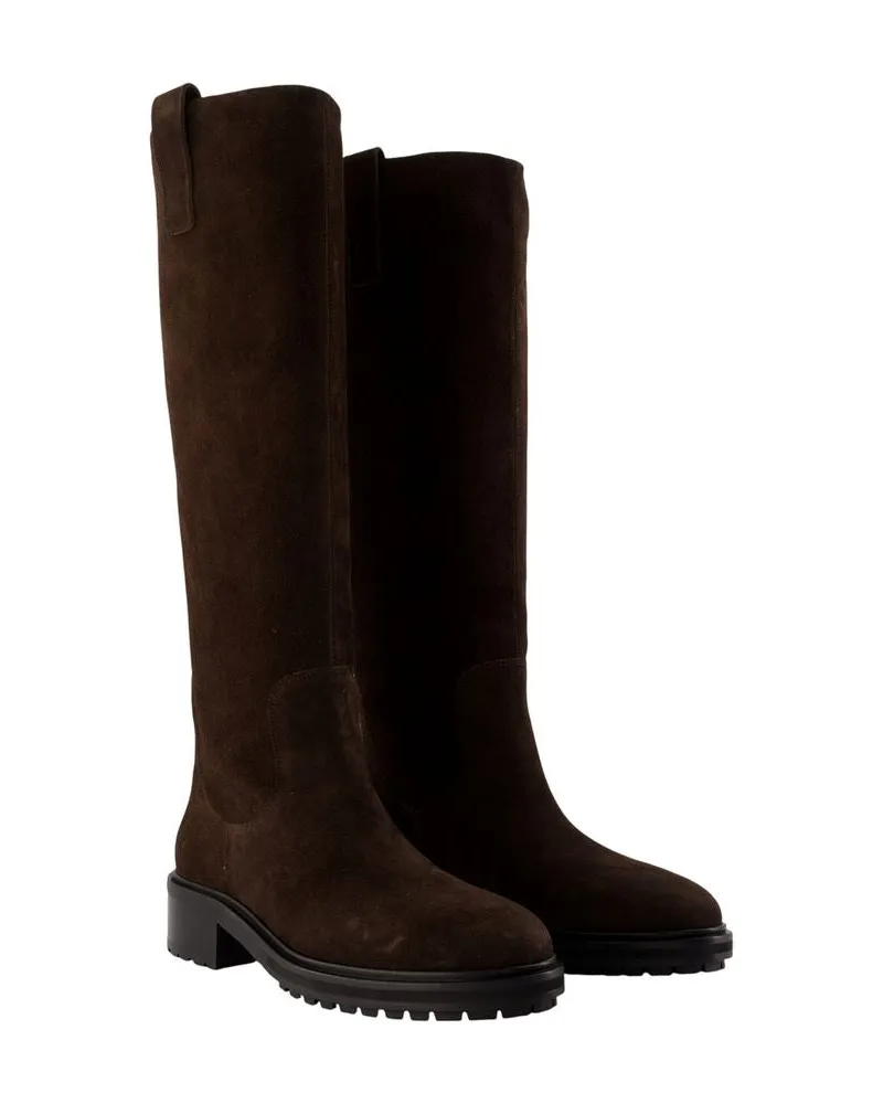 aeyde Henry Boot — Brown Brown