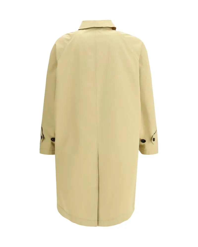 Burberry Men's Beige Cotton Trench Coat Clothing Beige
