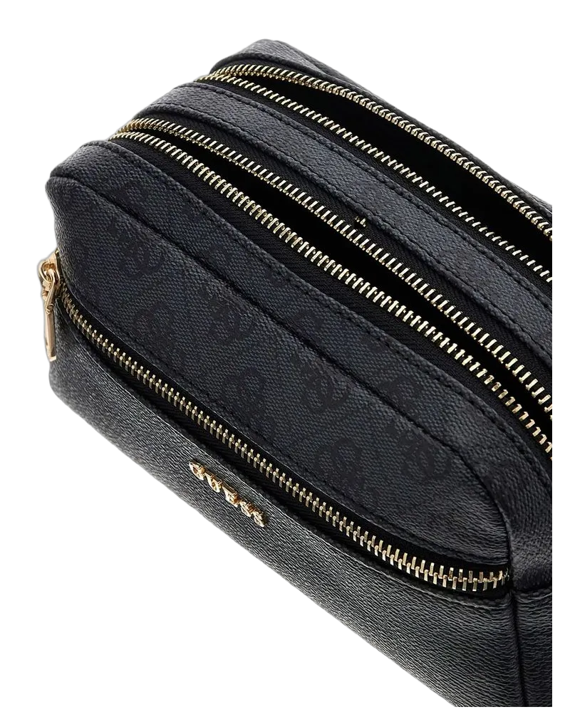 Guess Women's Beauty Case Coal Logo Polyurethane Bags Cases Gray