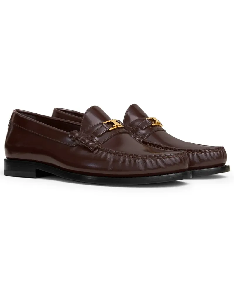 Celine Triomphe Luco Loafer — Brown Brown