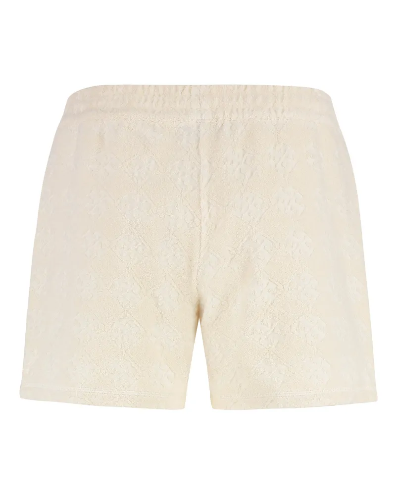 Tory Burch Women's Shorts Terry Cloth Ivory New Cotton Beige