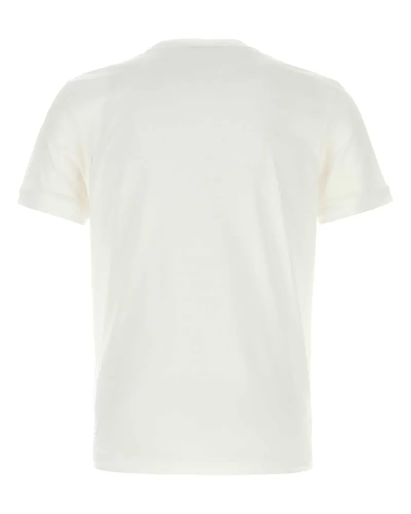 Prada Men's White Cotton T-Shirt Bianco Exterior White