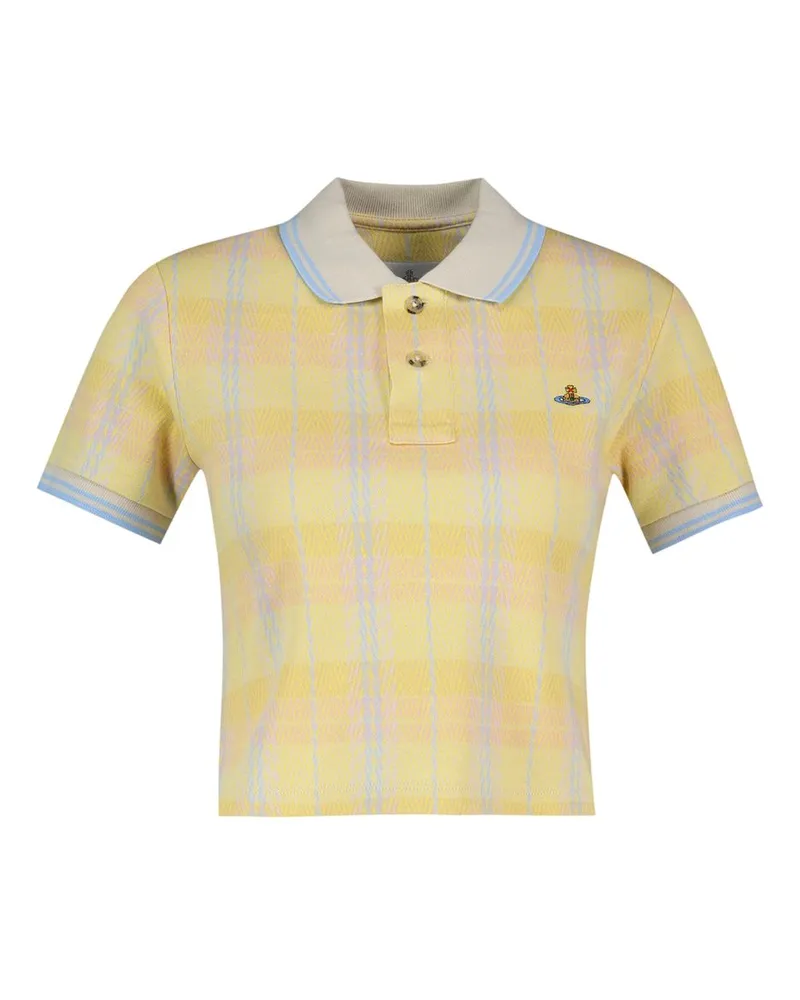 Vivienne Westwood Women Mini Classic Polo Shirt -  Cotton Multi Ready-To-Wear T-Shirts Yellow