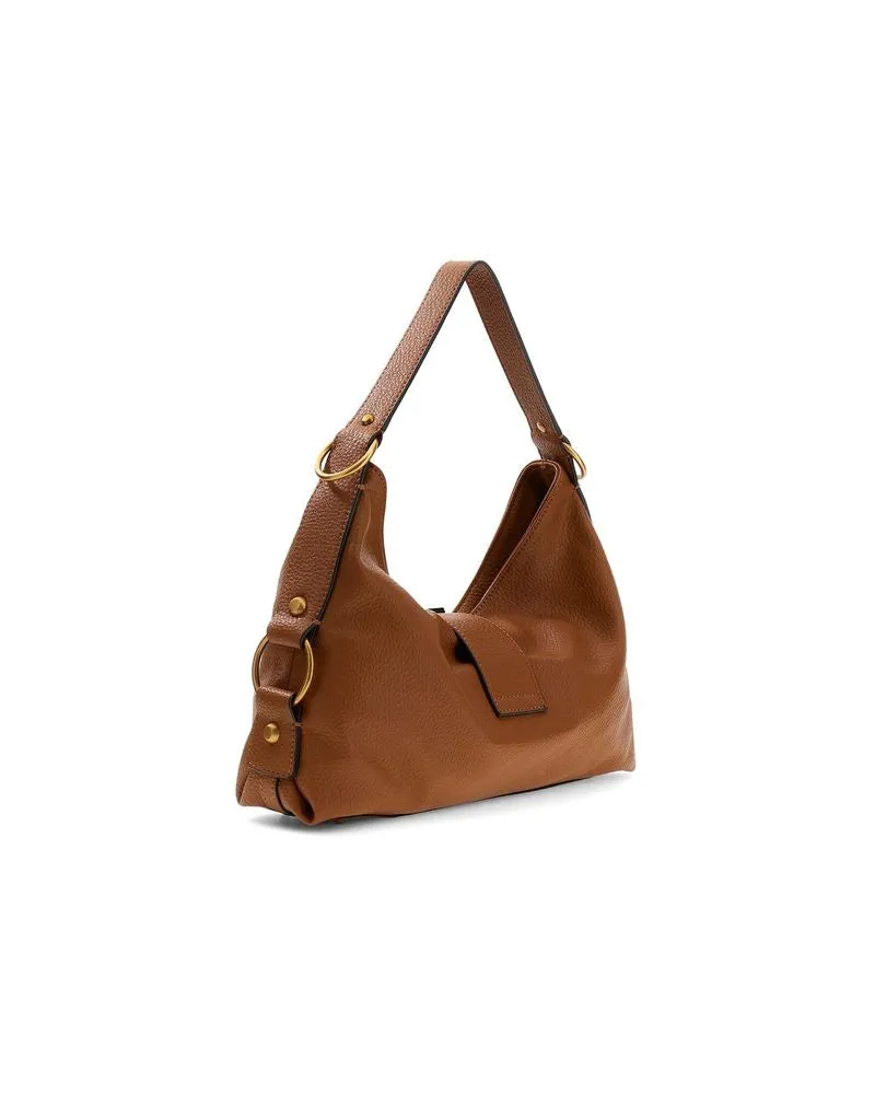 Guess Women's Shoulder Bag Cognac Polyurethane - Shoulder-Bags Brown