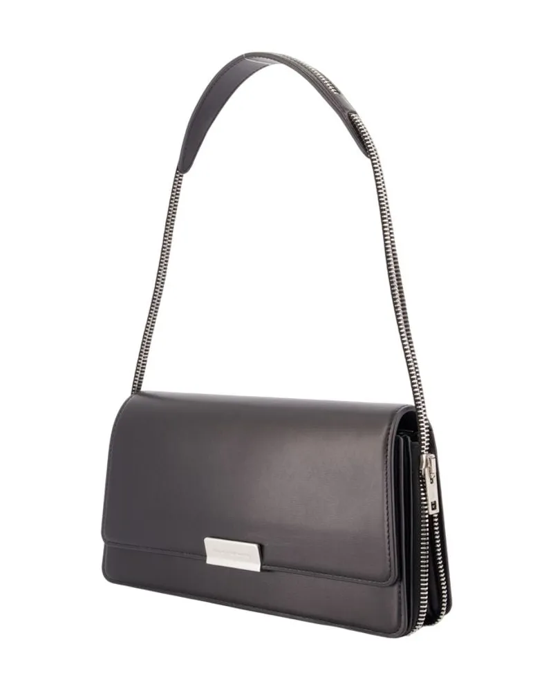 Alexander Wang Women's Siren Medium Flap Shoulder Bag Black Cowhide Black