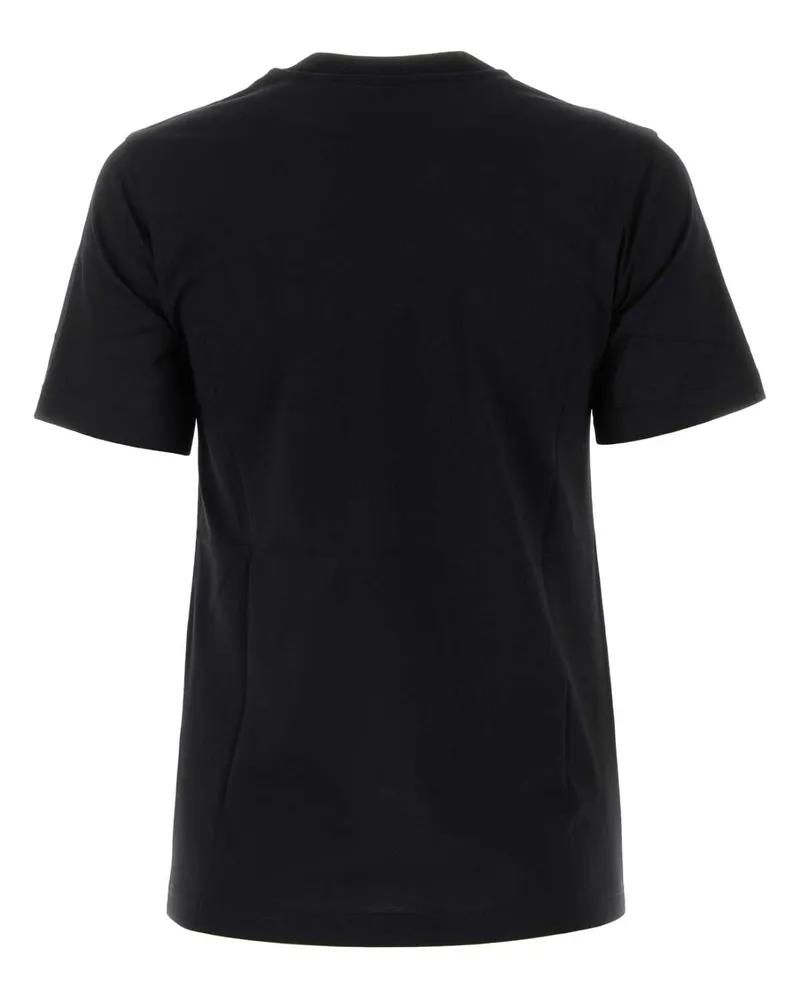 Burberry Women's Black Cotton T-Shirt Exterior Black