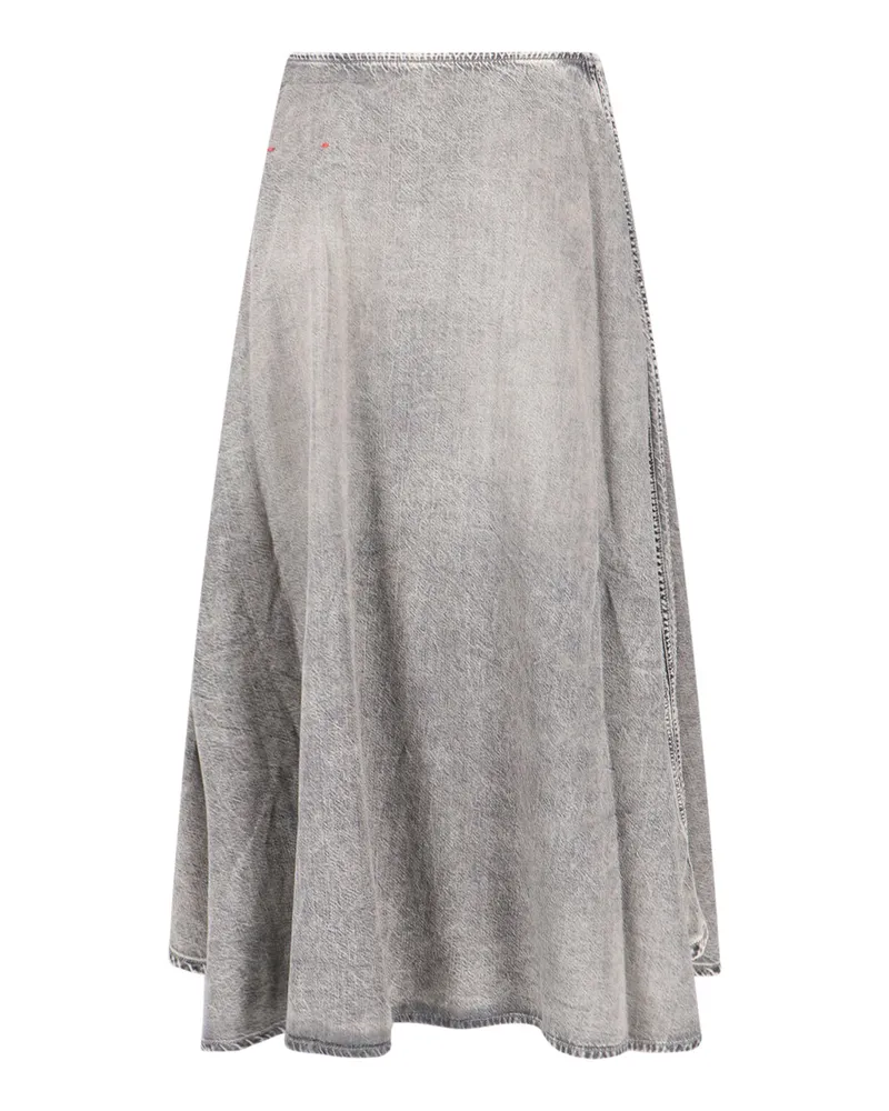 Diesel Women's Skirts Grey Organic Cotton Gray