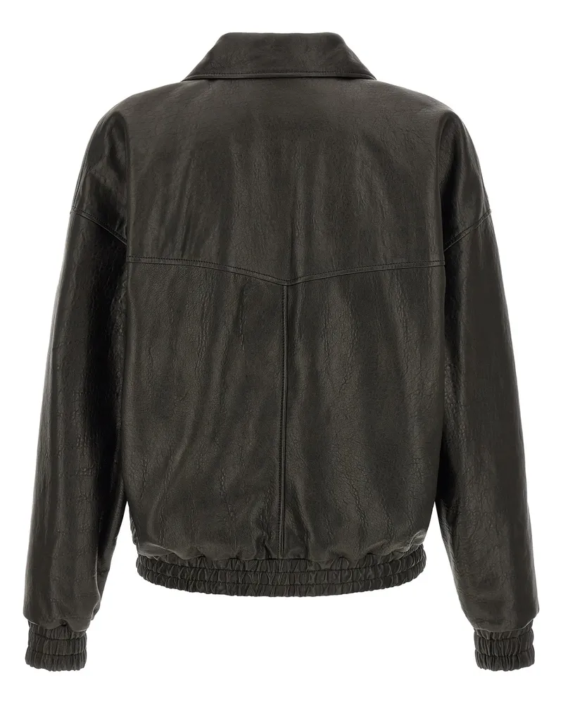 Saint Laurent Men's Black Lamb Leather Jacket Clothing Black