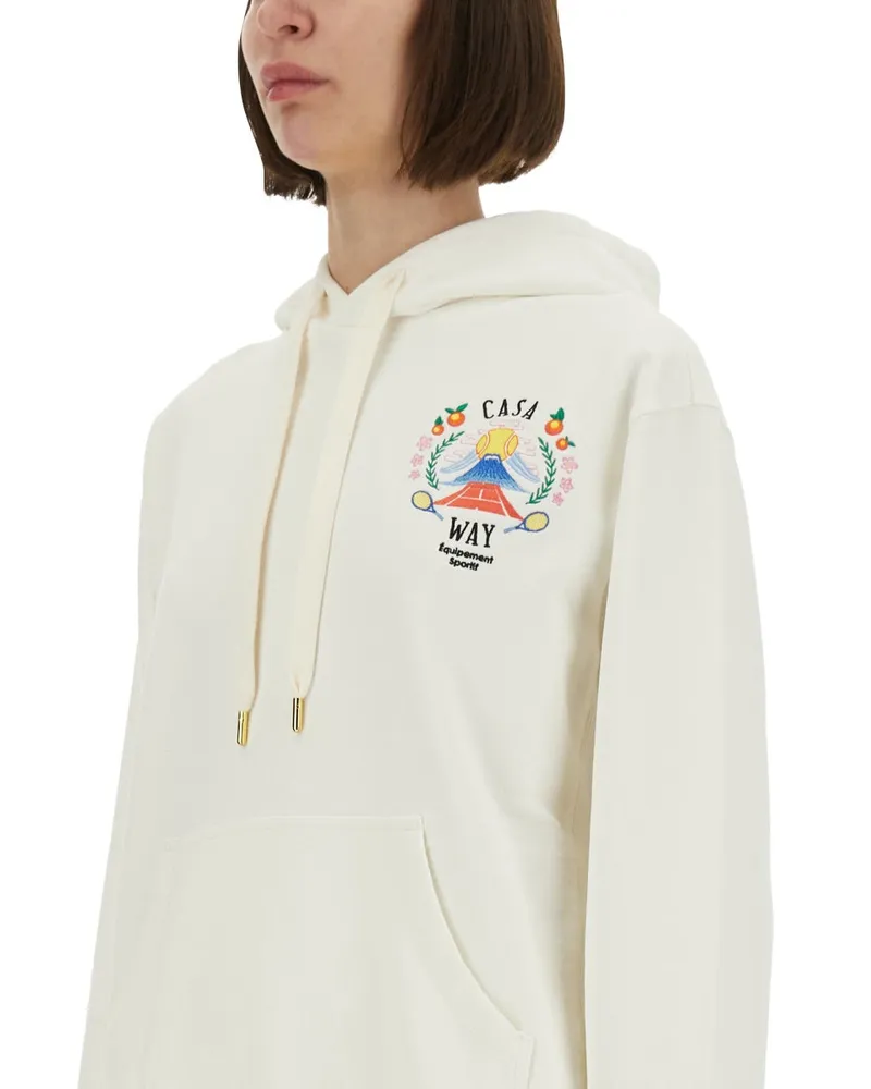 Casablanca Paris Casaway Mountain Sweatshirt — Ivory Ivory