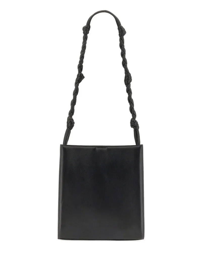 Jil Sander Women's Medium Padded Tangle Bag Black Leather Shoulder Black
