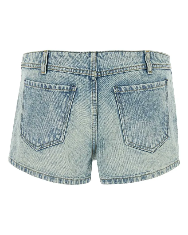 GIMAGUAS Women's Denim Flor Shorts Wasblu Exterior: Cotton Blue