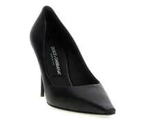 Lamb Leather High Heel Pump — Black