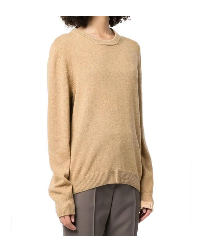 Maison Margiela Women's Brown Cashmere Sweatshirt Clothing Brown