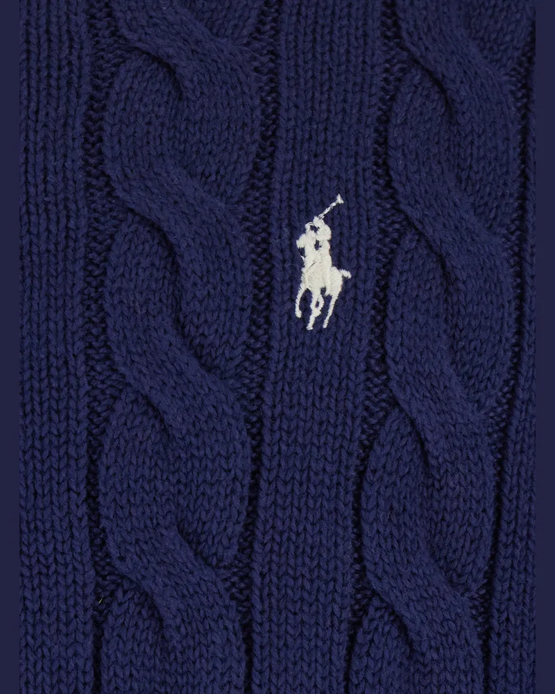 Ralph Lauren Men's Crewneck Sweater Blue Cotton Tops Top Navy