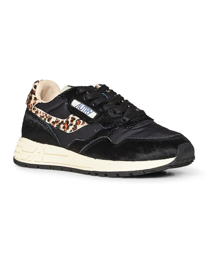 AUTRY Women's Sneakers Reelwind Low Black Nylon Trainers Black