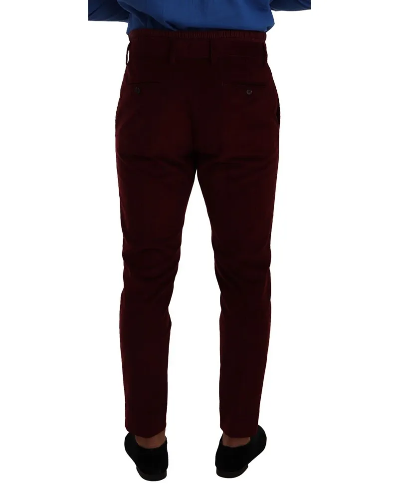 Dolce & Gabbana Velvet Trousers — Red Red