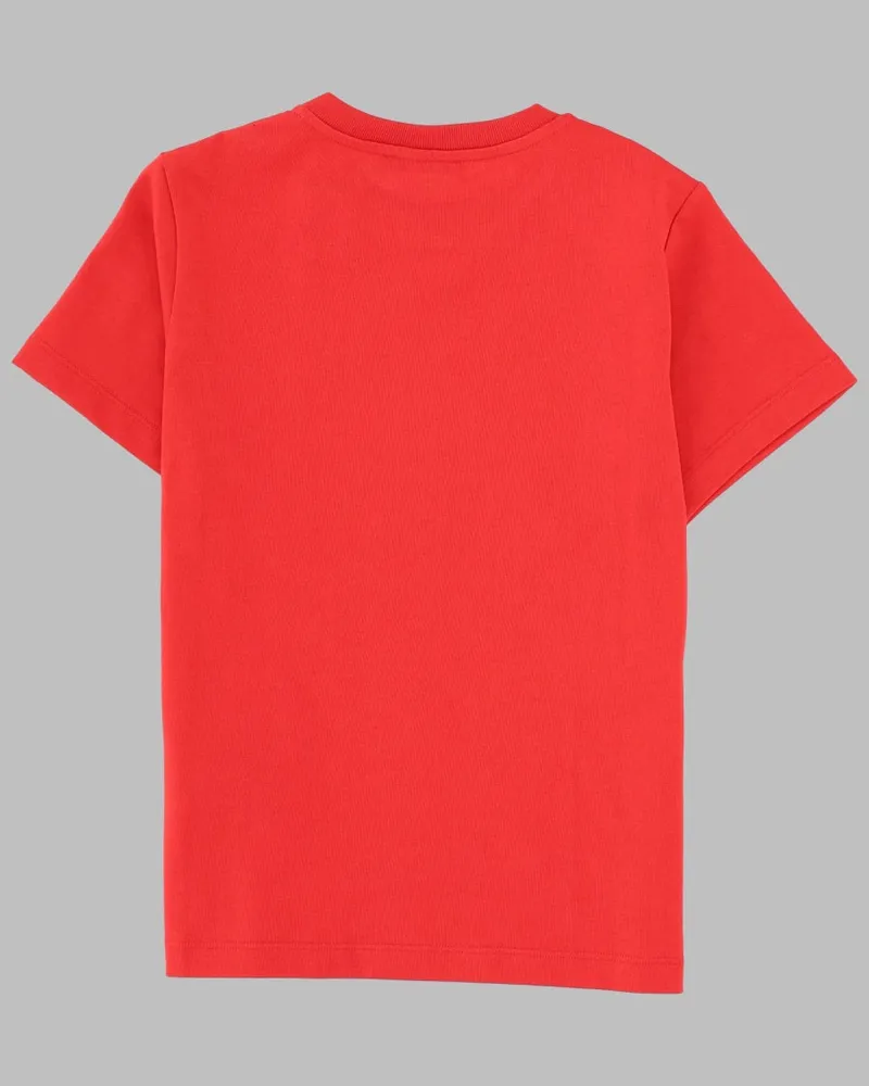 Balmain Pure Cotton T-Shirt — Red Red