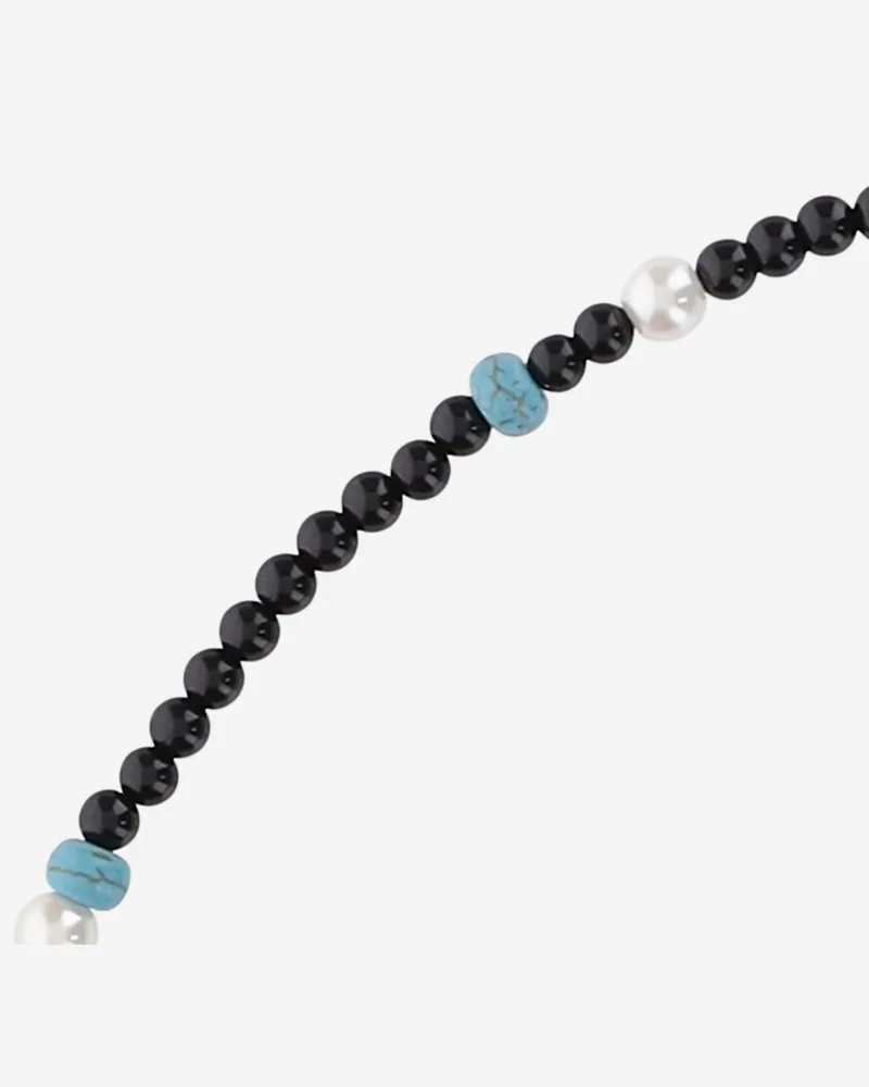 Lisa C Women's Necklace Synthetic Pearl Multicolour Plastic Black