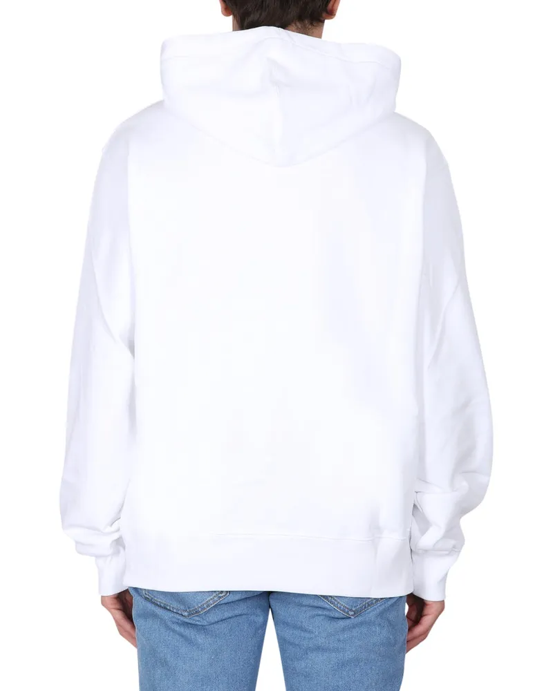 Moschino Teddy Print Sweatshirt — White White