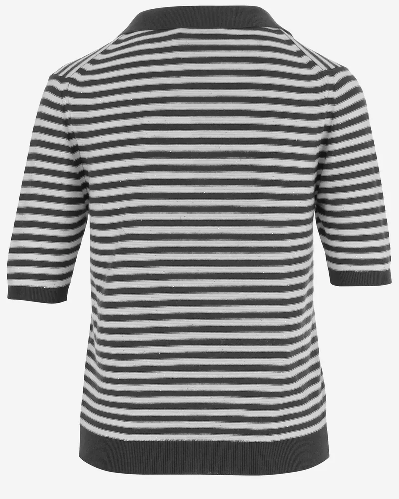 Bruno Manetti Women's Polo Shirt Cotton Blend Multicolour Tops Multicolor