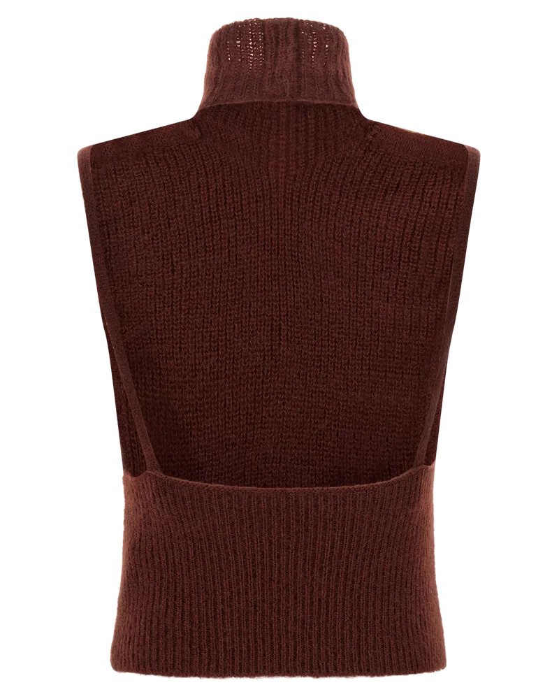 Max Mara Placido Tank Top — Burgundy Burgundy