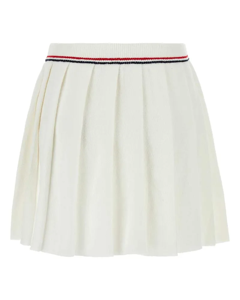 Miu Miu Women's White Stretch Terry Fabric Skirt Bianco Coeaparecycledpolyamide Gonne White