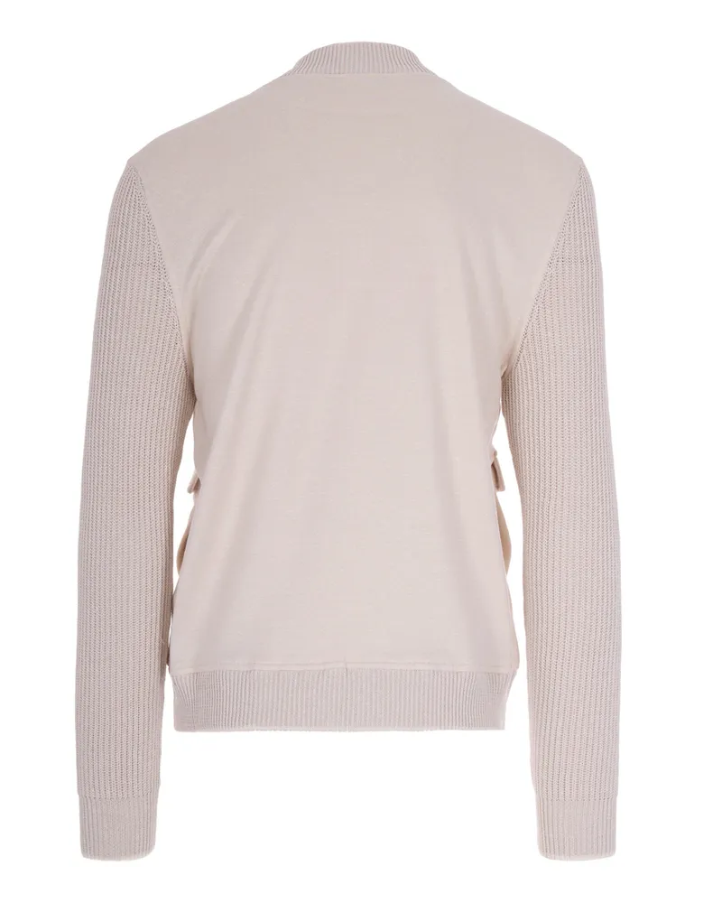Eleventy Men's Jacket Cotton-Linen Sand White Cotton Linen Beige