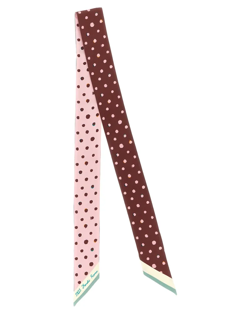 Fendi Women's Multicolor Silk Foulard Accessory Multicolor