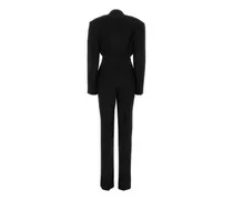 Women's Black Wool Jumpsuit F: Viscose Tute Tracksuits