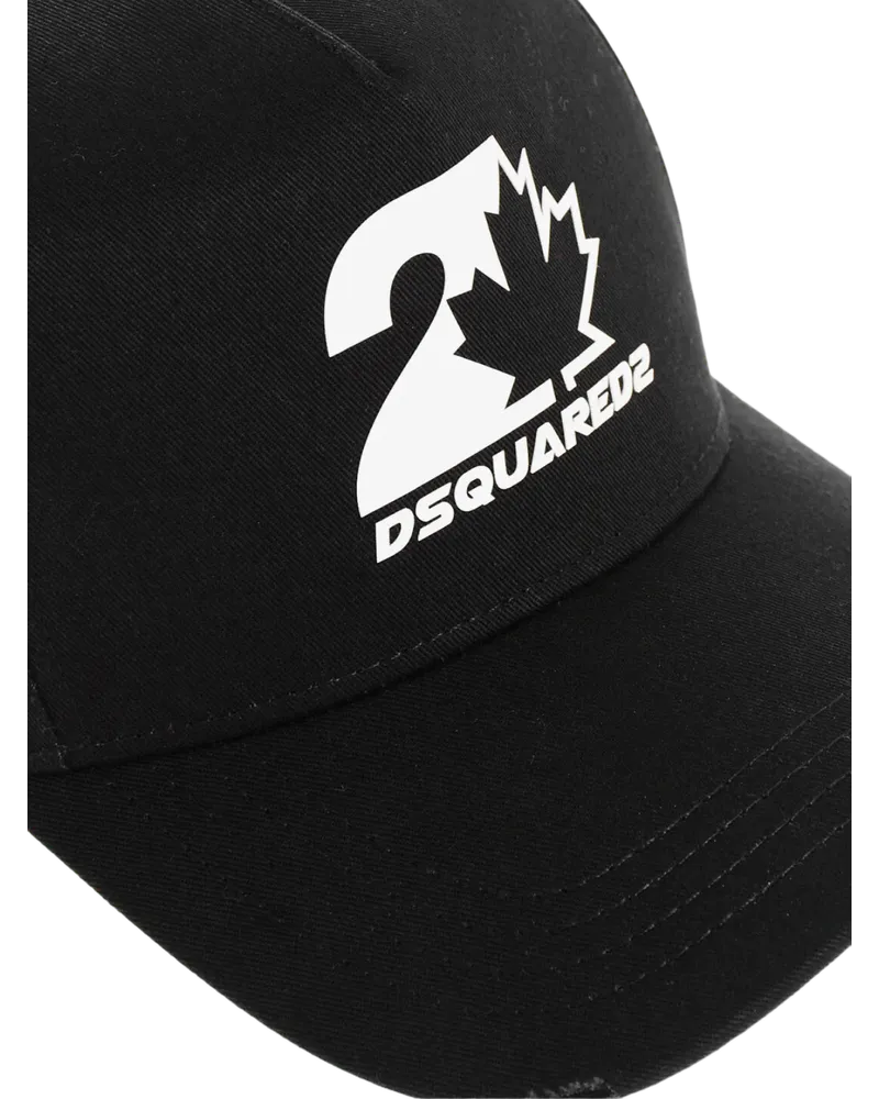 Dsquared2 Women's Power Twins Logo Baseball Cap Black Accessories > Beanies & Hats Black