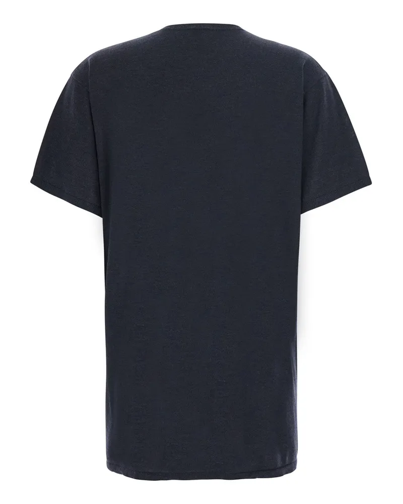 Totême Cashmere Lyocell Knit Top — Gray Gray