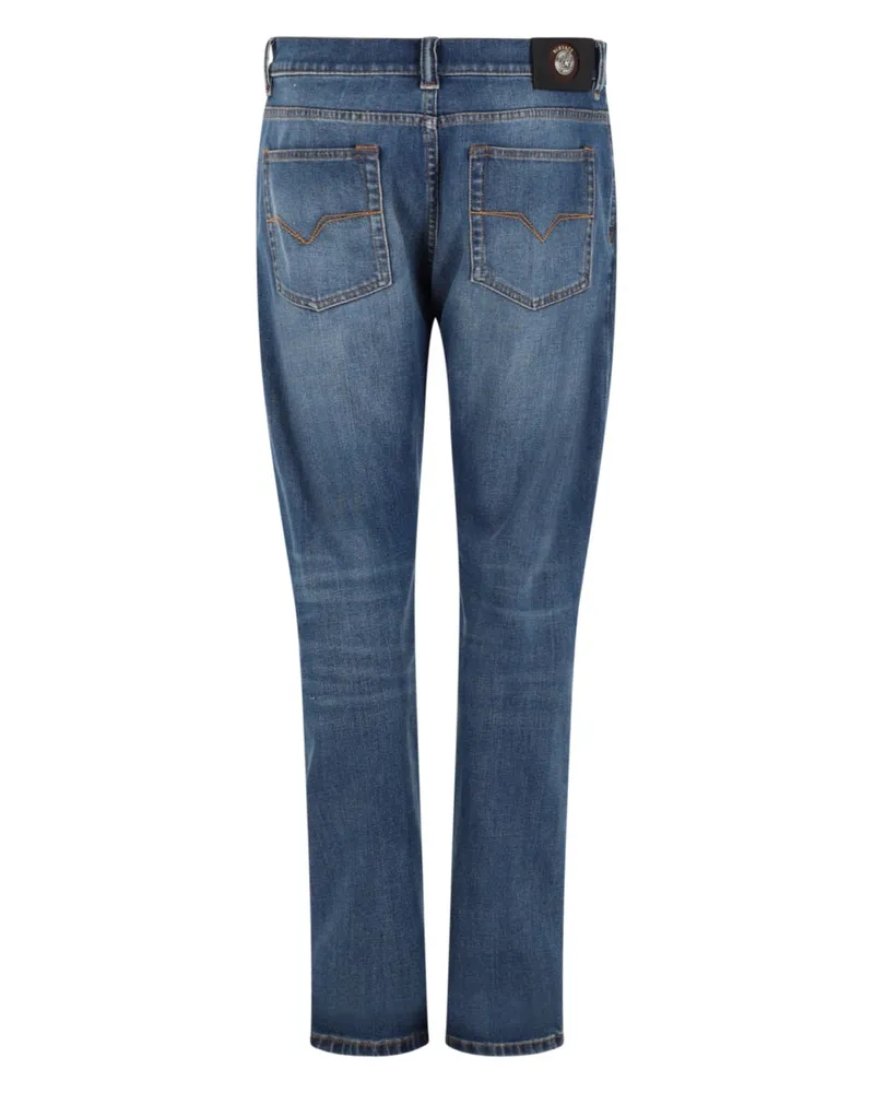 Versace Stretch Cotton Denim Jeans — Blue Blue
