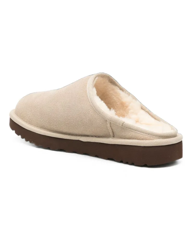 UGG Shearling-Lined Suede Slipper — Beige Beige